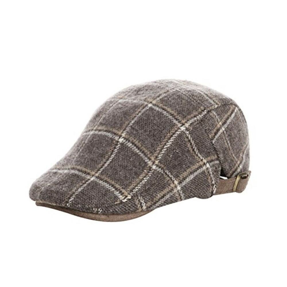 Bellady Men and Women Newsboy Cap Brown One Size